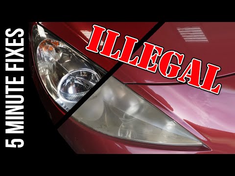 How To Repair Cloudy Dull Headlights | 5 minute fixes | Episode #2