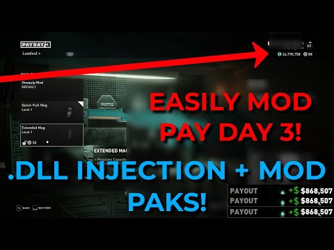 [TUTORIAL]HOW TO MOD PAYDAY 3! DLL INJECTION + MOD.PAKS FULL