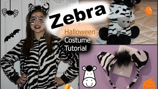 Easy Zebra Halloween Costume Tutorial Diy