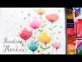 [LVL2] Painting Easy Simple Flowers, Watercolor painting for beginners