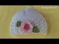 Crochet baby hat tutorial (Eng sub) I Cách móc nón len họa tiết con sò cho bé