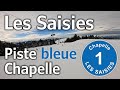 Les Saisies - Ski Alpin - Piste bleue "Chapelle" (février 2024) (4K)