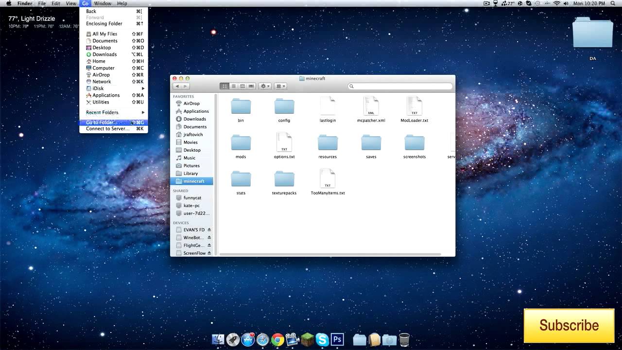 How To Find Minecraft Folder On Mac