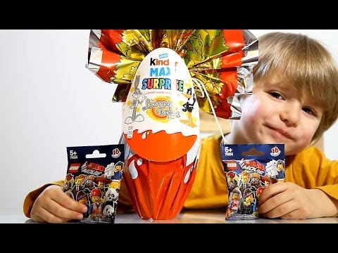 Giant Kinder MAXI Surprise The Looney Tunes Show Egg !! Two The Lego Movie Blind Bags Giant Kinder MAXI Surprise The Looney Tunes Show Egg !! Two The Lego Movie Blind Bags klip izle
