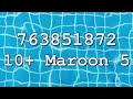 Maroon 5 Roblox Song IDs