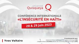 Synthèse Et Clôture - Conférence Internationale Linsécurité En Haïti - Yves Voltaire