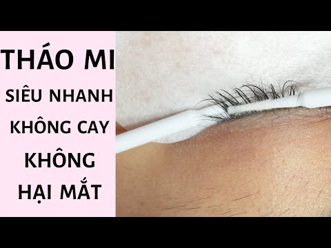 Tháo mi siêu nhanh, không cay - Tháo mi không hại mắt