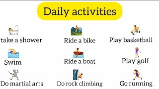 Action Verbs 🛀🛌🚴‍♂️⛹🏊🏌‍♀️