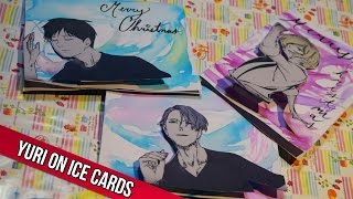 Anime Decorations DIY: Yuri On Ice Watercolor Christmas Cards