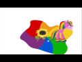 BabyFirstTV: Rainbow Horse: Coloring and Music | Learn Nature for Children: Baby Sensory Videos