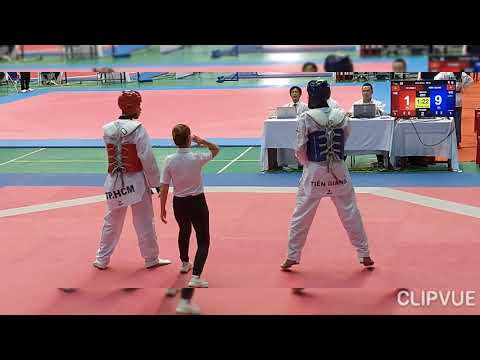 chung kết 80kg giải vđ TKD các câu lạc bộ toàn quốc11/4/2021.Quảng Nam.HCM1&TGIANG(Trên 17 t)