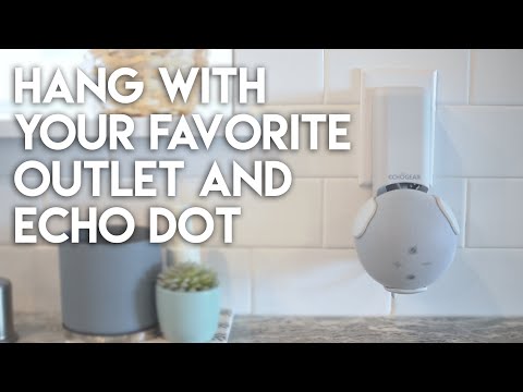 White Outlet Hanger for Echo Dot (4th Gen)- EGMA-EDH1-W2 White Outlet Hanger for Echo Dot (4th Gen)- EGMA-EDH1-W2