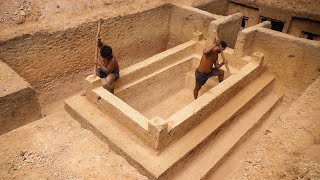 Build Greatness Underground Temple Swimming Pool Construction Bushmen Designed #Part2