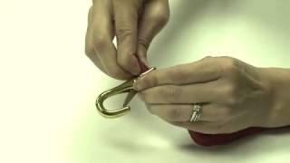 How to Remove and Attach the Replaceable Snap on the Weaver Nylon Halter