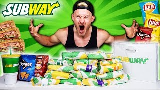 I Ate Every Sub On The Subway Menu Full Menu Challenge