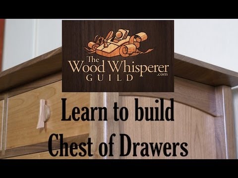 Curly Cherry Chest of Drawers building process by Doucette and Wolfe 