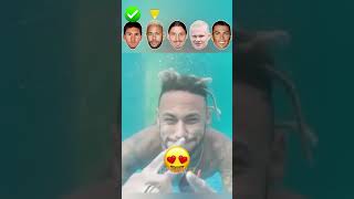 Epic Water Challenge 🥽🏊🏻‍♂️ #shorts #football #haaland #ronaldo #messi #neymar #