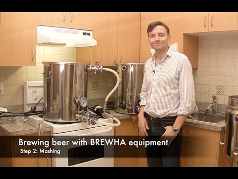 How to brew beer with BREWHA equipment Step 2: Mashing