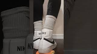 Nike Blazer Trample Plushie And Crushes An Orange Wmessy Squeaking