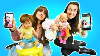 Çocuklar Için Bebek Bakma Oyunları. Baby Born Ali Için Tuvalet Eğitimi Alıyor. Kız Oyunları
