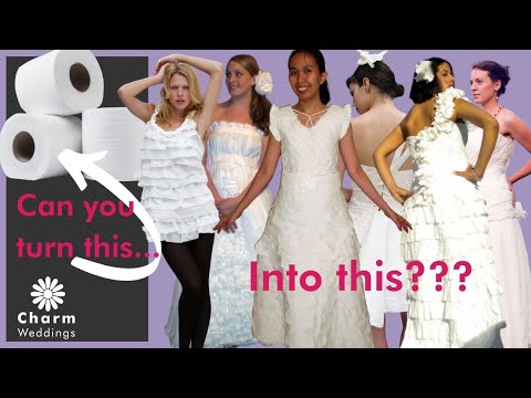 Cheap Chic Weddingscom Toilet Paper Wedding Dress Contest