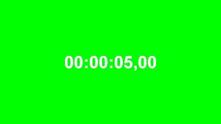 Таймер 5 Секунд Со Звуком Зеленый Фон \ Timer 5 Seconds With Sound Green Background