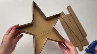 Christmas Decoration Idea With Cardboard Diy Affordable Christmas Craft Idea