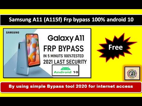 Samsung A11 (A115f) frp bypass done 100% android 10 free Samsung A11 (A115f) frp bypass done 100% android 10 free
