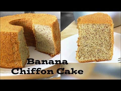 How to Make Fluffy Banana Chiffon Cake (香蕉戚風蛋糕)