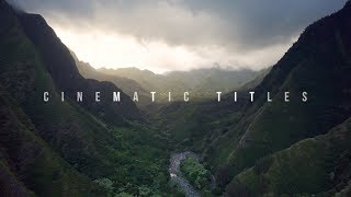 CINEMATIC Motion Graphics Titles for Premiere (FREE TEMPLATES)