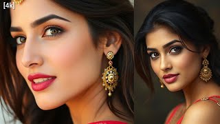 4K Real Indian Ai Saree Lookbook Model - Beautiful Model In Park - Ai Girl Beauty