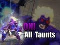 Super Street Fighter 4: Arcade Edition - All Taunts for Oni