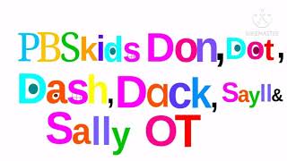 Pbskids Don,Dot,Dash,Dack,Sayll& Sally Object Thingy Logo