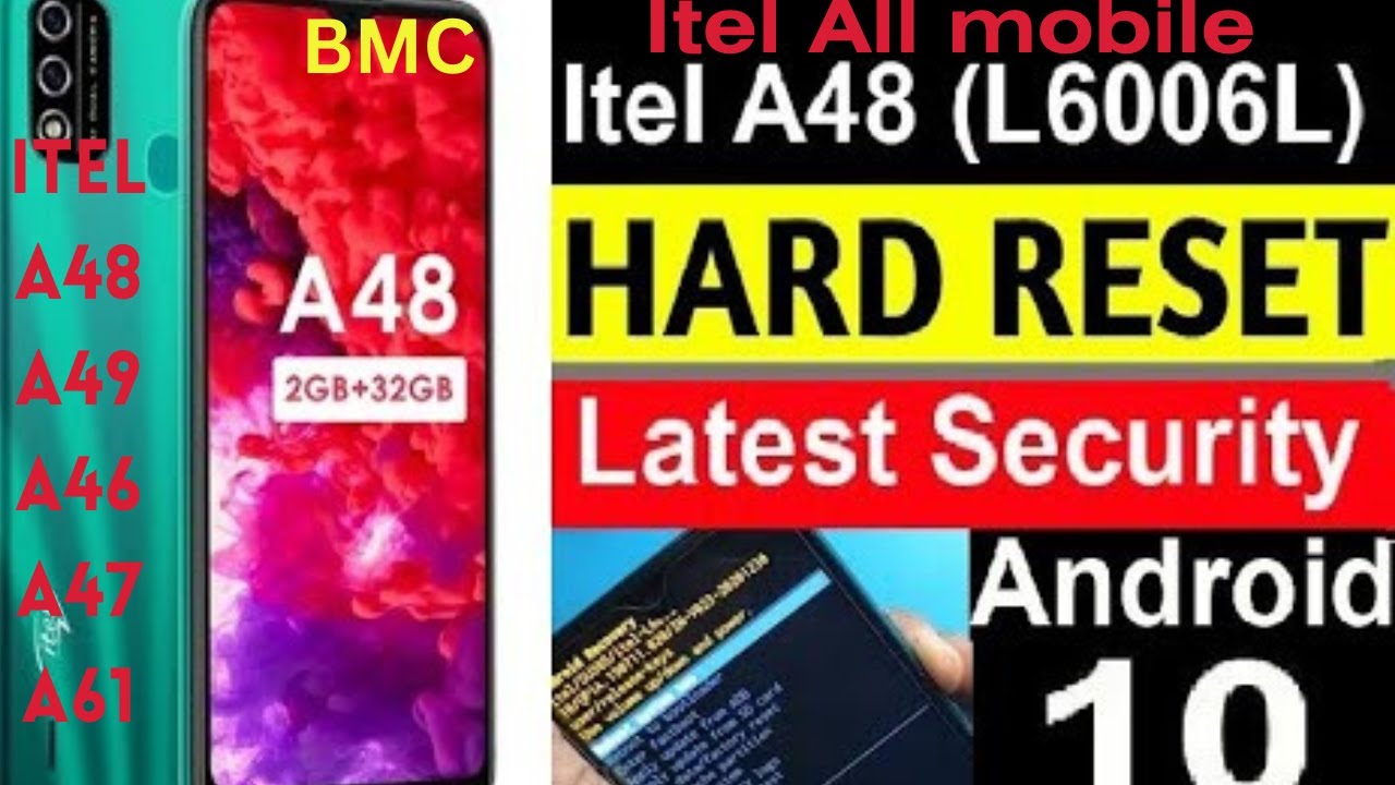 Itel A48 Hard Reset | L6006 Pattern lock Remove, soft Itel A48 Hard Reset | L6006 Pattern lock Remove, soft