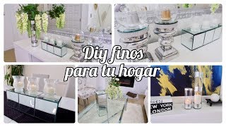 IDEAS DE DECORACION SENCILLAS PERO QUE LUCEN COSTOSAS💎 CANDELABROS Y JARRONES DIY DE LUJO