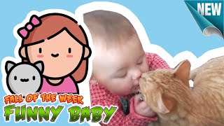 Cute Baby Cat Funny videos - baby and cat fun and fails