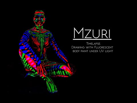 Mzuri - Body painting [Timelapse]