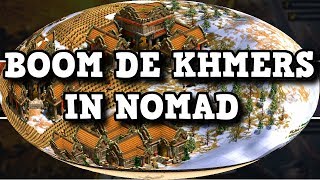 Age of Empires 2 HD Boom de Khamers in Nomad AoE2HD Gameplay PT BR