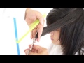 How to cut hair-  Long Layer Haircut  with bang, #4 left side taper #4 Tutorial by Mogi