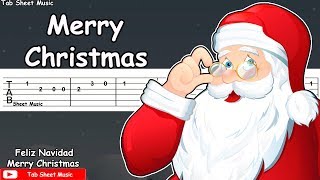 We Wish You A Merry Christmas Guitar Tutorial (Tab)
