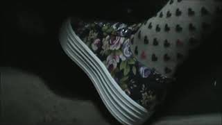 Driving In Platform Canvas Shoe Naf Naf With Socks