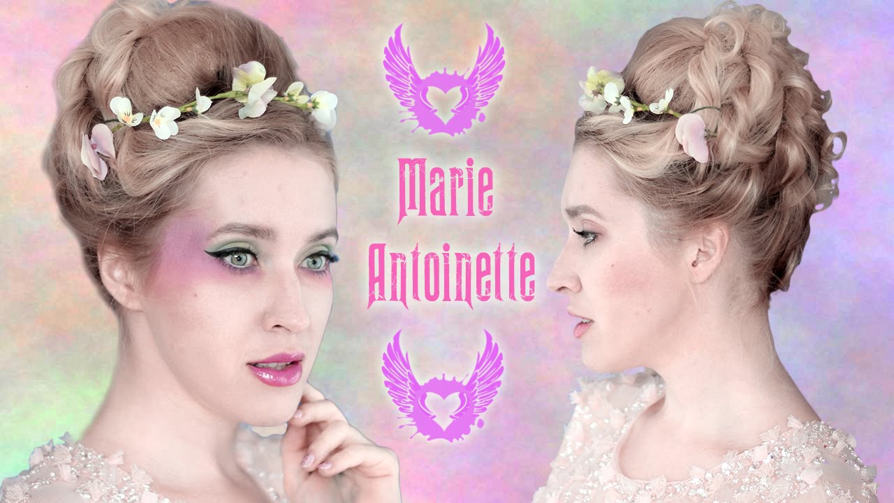 Wedding updo hairstyle: Marie Antoinette hair tutorial ...