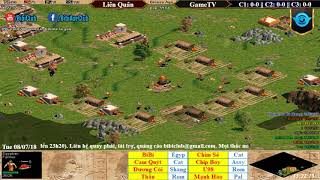 AoE 44 Random BiBiClub + Quýt vs GameTV Ngày 7-8-2018