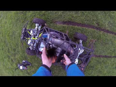 Losi 5ive-t "Ultimate rc" with the rcmax 70cc first "real" run 4 februari 2014