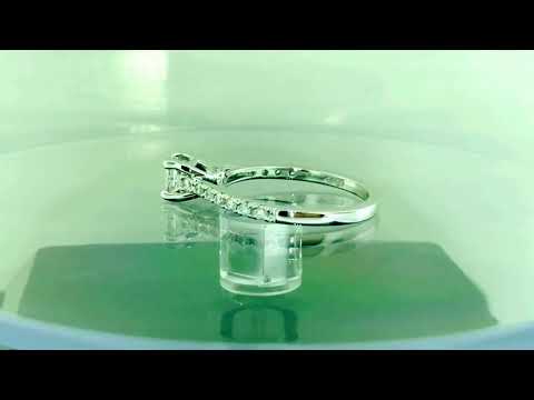 Princess Cut Diamond Engagement Ring Platinum GIA Certified 0.81 Carat Handmade Princess Cut Diamond Engagement Ring Platinum GIA Certified 0.81 Carat Handmade