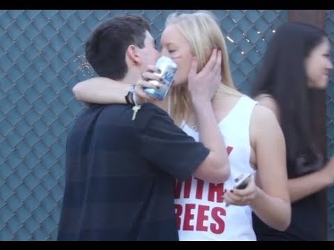 Kissing prank hooters employees