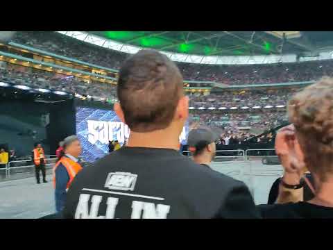 Saraya entrance at AEW All In 2023 in Wembley