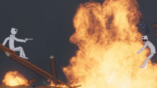 People fight each other on Abandoned desert town in People Playground (1)