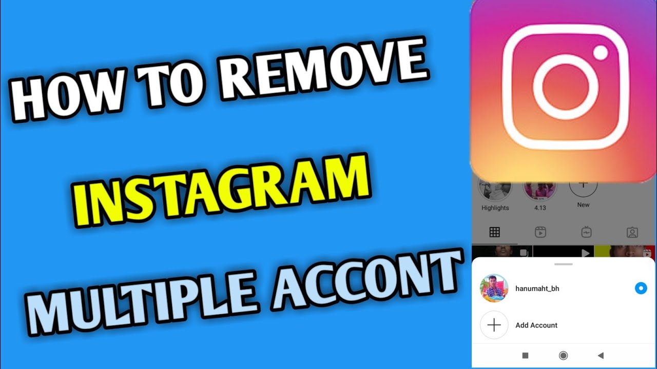 how to remove Instagram multiple account 2021 kannada how to remove Instagram multiple account 2021 kannada