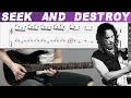 METALLICA - SEEK AND DESTROY (Full Guitar cover with TAB | Lesson)
